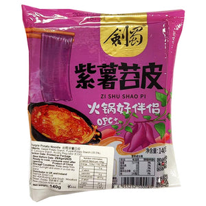 Jian Shu Purple Potato Noodle 140g ~ 劍蜀紫薯苕皮 140g