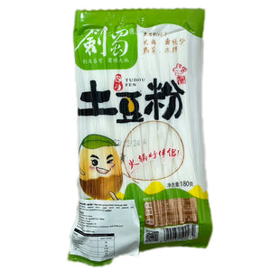 Jian Shu Potato Noodle 180g ~ 劍蜀土豆粉韭葉宽 180g