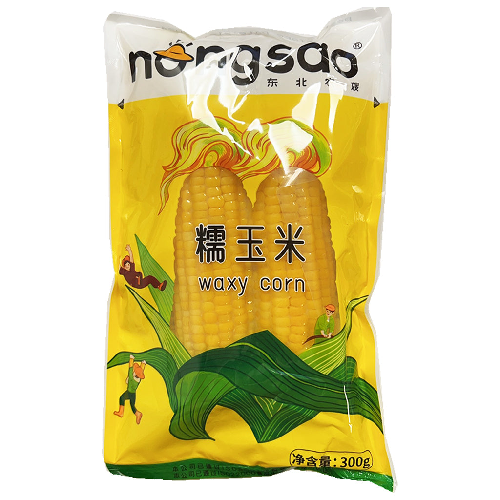 NongSao Waxy Corn Yellow 300g ~ 東北農嫂糯玉米雙穗黃色 300g