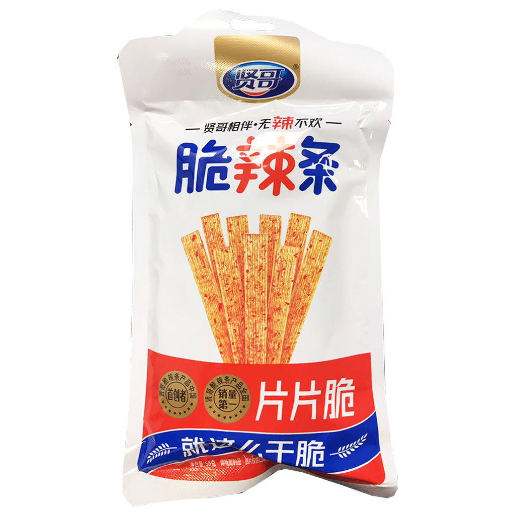 Xian Ge Gluten Snack Slice 58g ~ 贤哥辣么片片脆 58g