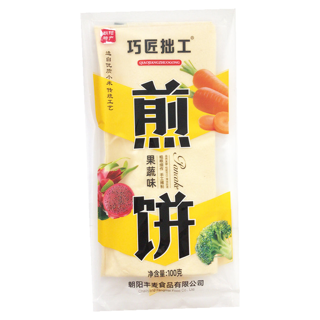 QiaoJiangZhuoGong Fruit Veg Pancakes 100g ~ 巧匠拙工果蔬煎饼 100g