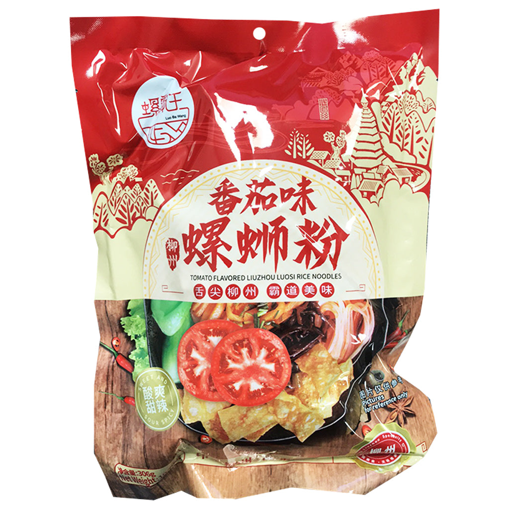 Luo Ba Wang Tomato Luo Si Rice Noodle 306g ~ 螺霸王番茄味螺蛳粉 306g