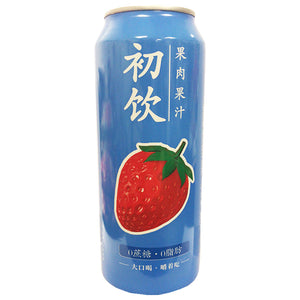 Chu Yin Fruit Drink Strawberry Flavour 500ml ~ 初饮果肉果汁草莓味 500ml