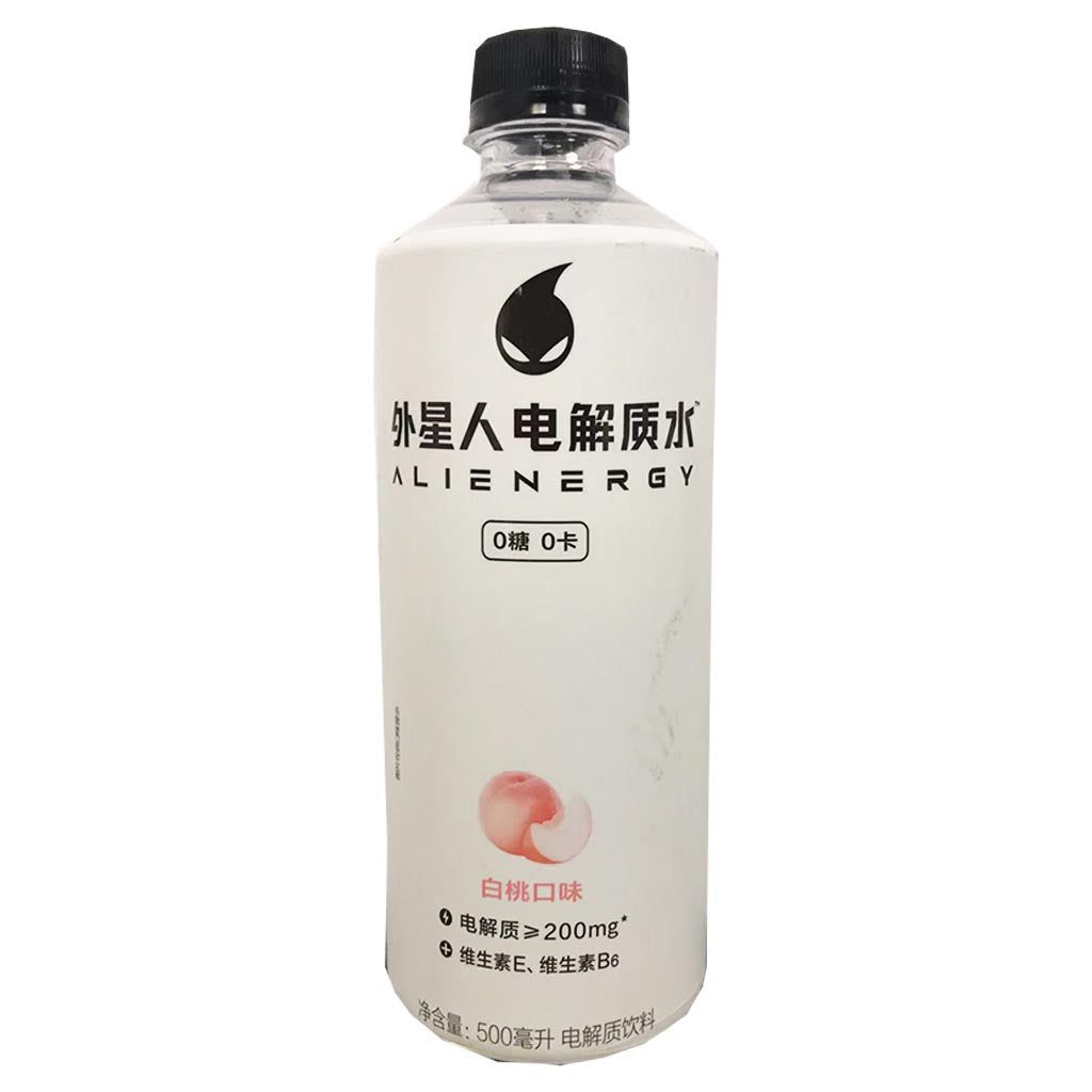 Genki Forest Alienergy Drink Peach 500ml ~ 元气森林外星人电解水白桃味 500ml