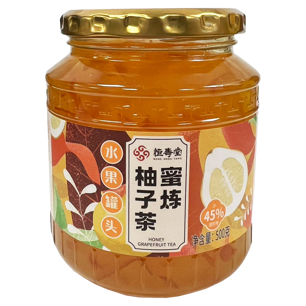 Heng Shou Tang Pomelos Tea 500g ~ 恒寿堂蜜炼柚子茶 500g