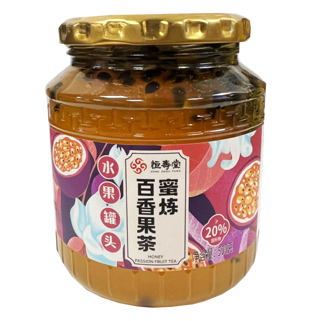Heng Shou Tang Passion Fruit Tea 500g ~ 恒寿堂蜜炼百香果茶 500g