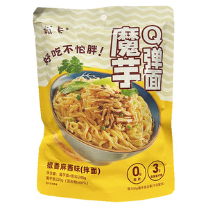 ChengKa Konjac Noodle Sesame 248g ~ 誠卡魔芋Q弹麵椒香麻醬味 248g