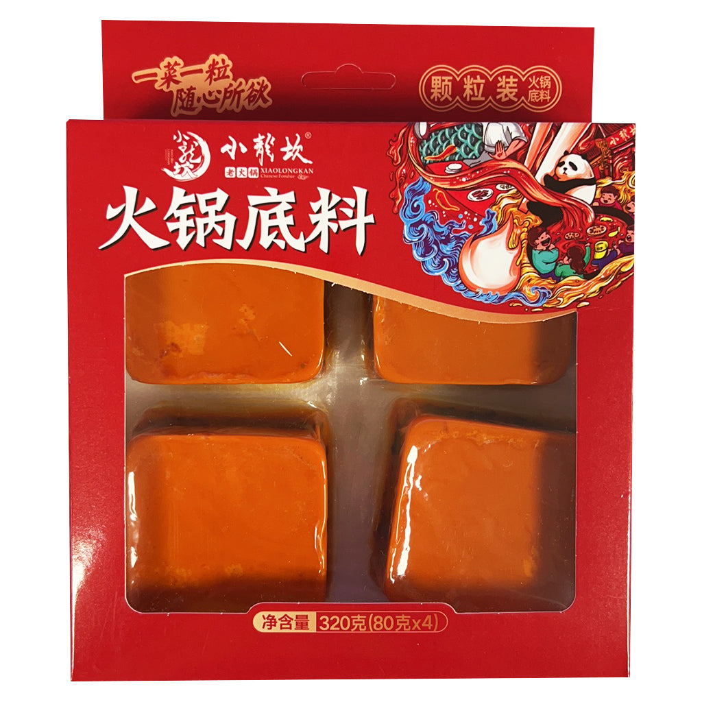 Xiao Long Kan Hot Pot Seasoning 4 Pack 320g ~ 小龙坎牛油火锅底料四粒裝 320g