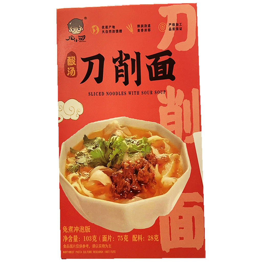 Beixiaoxi Sliced Noodles Spicy Sour Soup 102g ~ 北小西酸湯刀削麵 102g