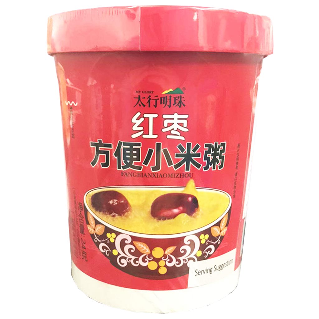 MyGloby Instant Millet Porridge Red date 24g ~ 太行明珠方便小米粥紅棗 24g