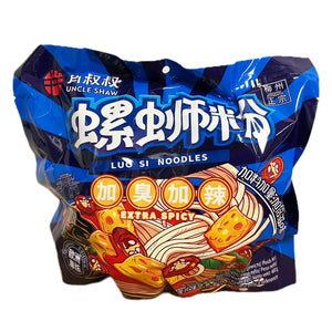 Uncle Shaw Luo Si Noodles Extra Spicy 400g ~ 肖叔叔螺絲粉加臭加辣 400g