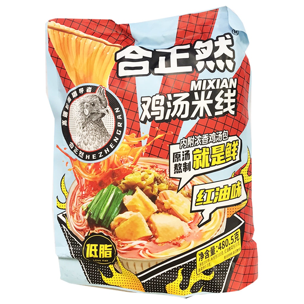 HeZhengRan Chicken Soup Vermicelli Chili 480.5g ~ 合正然雞湯米線紅油味 480.5g