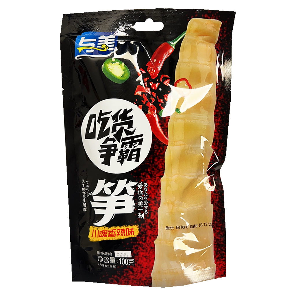 Yumei Spicy Bamboo Shoots 100g ~ 與美川魂香辣味筍 100g