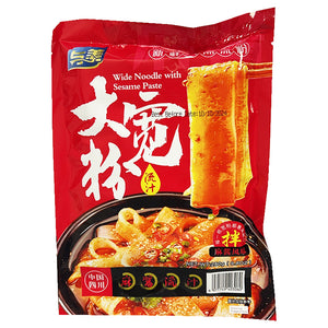 Yumei Wide Noodle with Sesame Sauce 280g ~ 與美流汁大宽粉麻醬風味 280g