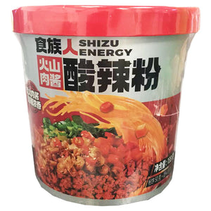 Shizuren Volcano Hot Sour Vermicelli 133g ~ 食族人火山肉酱酸辣粉 133g