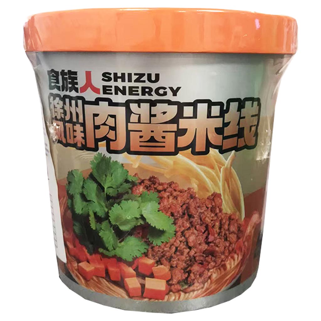 Shizuren Cup Rice Noodle Meat 149g ~ 食族人徐州风味肉酱米线 149g
