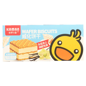 Kaman Thick Cut Wafer Biscuit Ice Cream 108g ~ 咔曼卡曼厚切威化饼乾冰淇淋香草味 108g