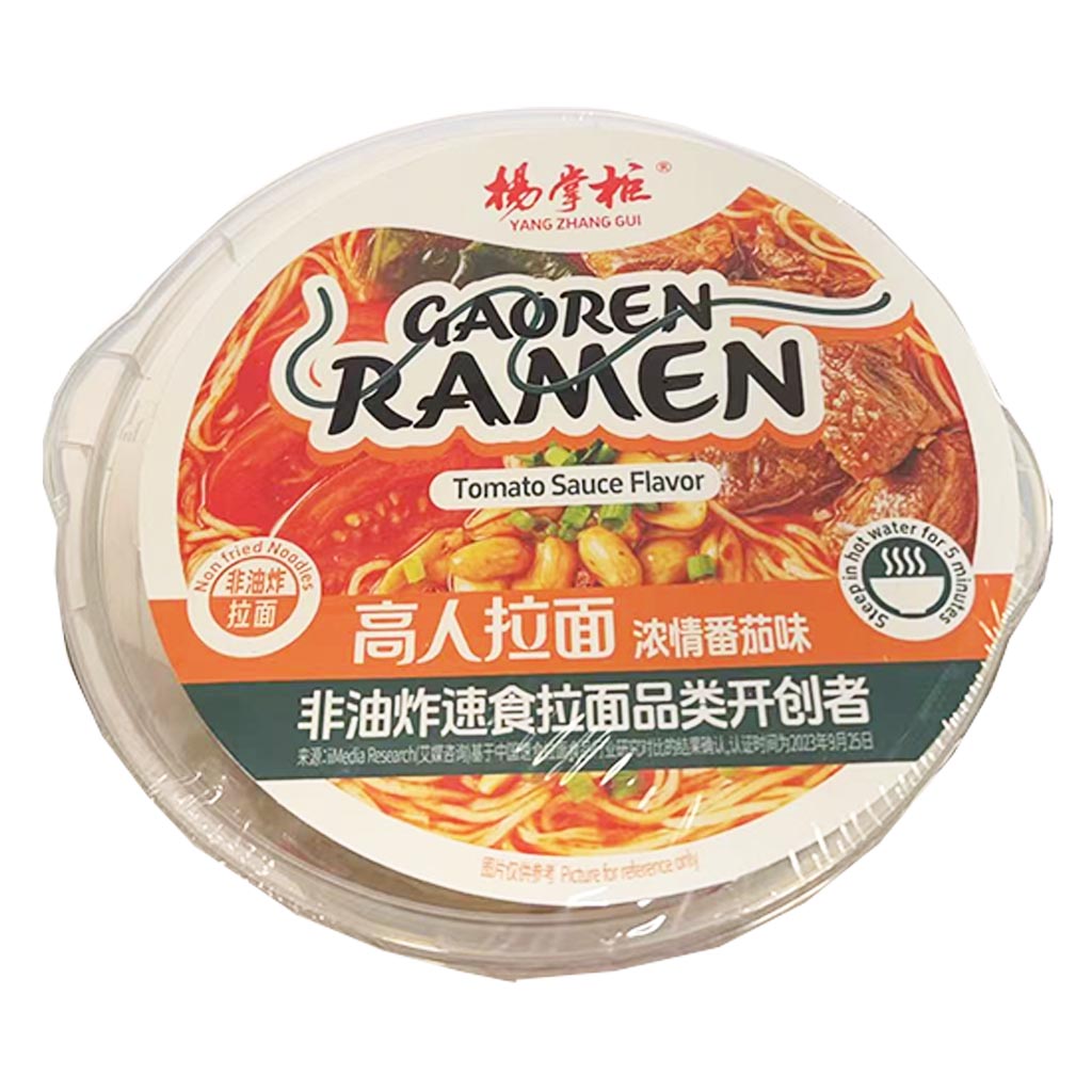 YangZhangGui Ramen Bowl Tomato Sauce 161g ~ 杨掌柜高人拉面浓情番茄