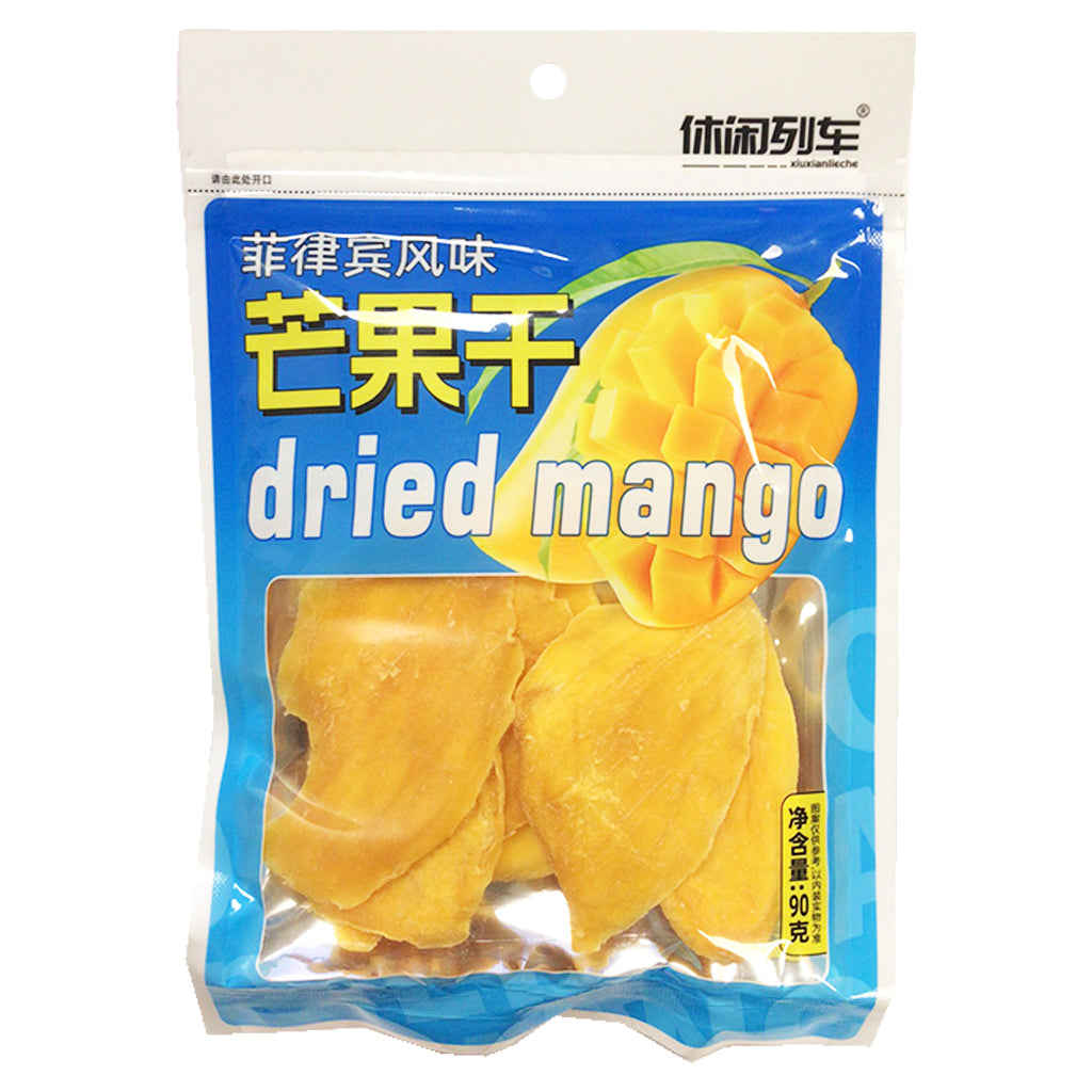 XiuXianLieChe Filiipino Dried Mango 90g ~ 休闲列车菲律宾风味芒果干 90g