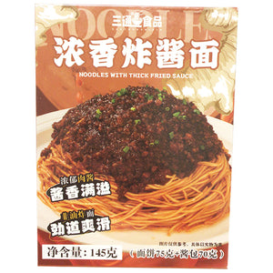 SanTong Noodles with Thick Fried Sauce 145g ~ 三通浓香炸酱面 145g