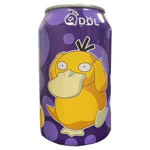 QDOL Pokemon Soda Water Grape Flavour 330ml ~ QDOL宝可夢葡萄汽泡水 330ml