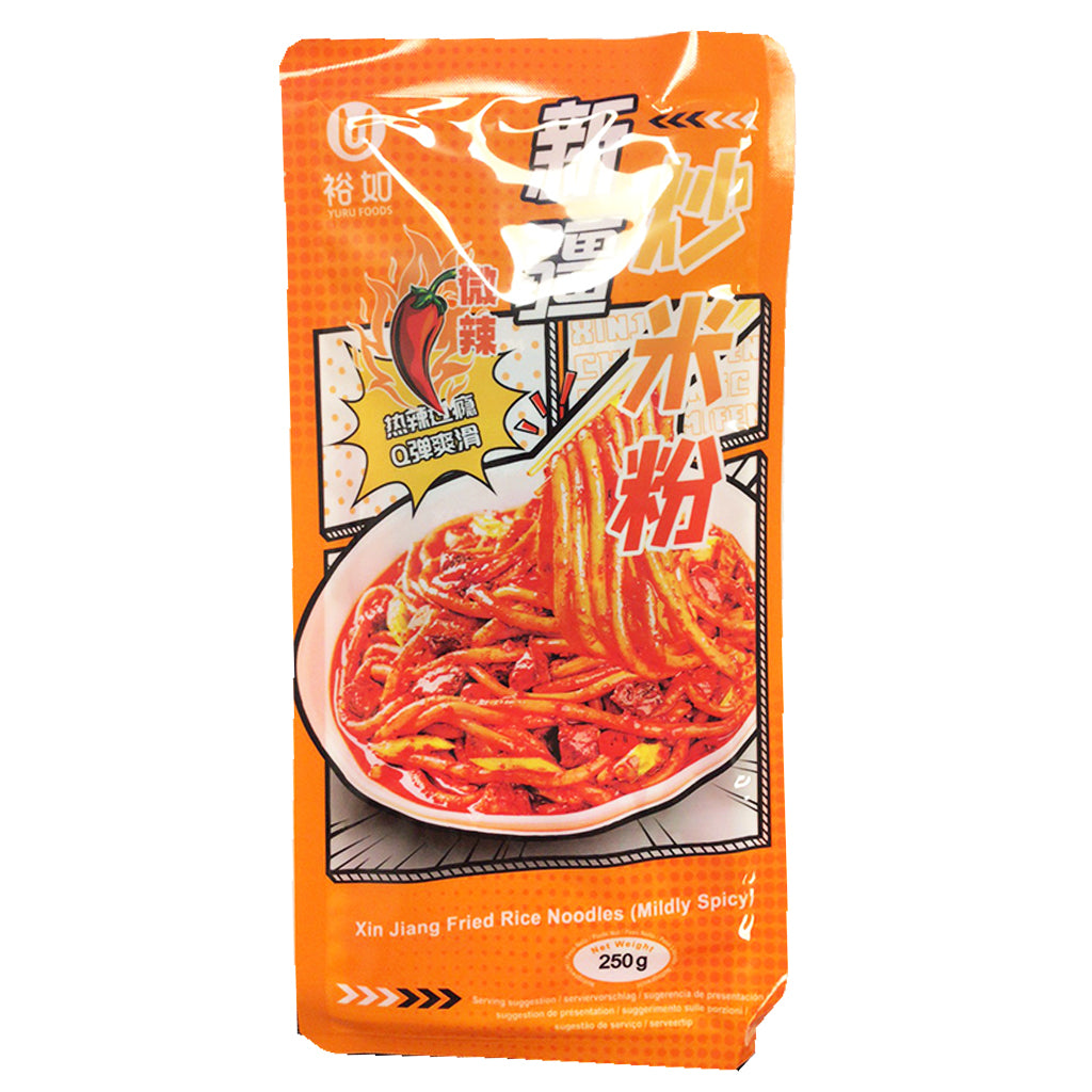 Yuru XinJiang Rice Noodles Mildly Spicy 250g ~ 裕如新疆炒米粉微辣 250g