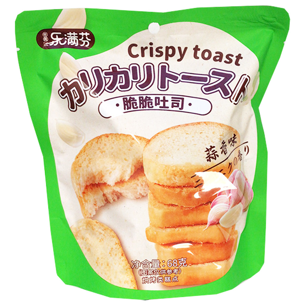 Fun100% Crispy Toast Garlic 68g ~ 樂滿芬脆脆吐司蒜香味 68g