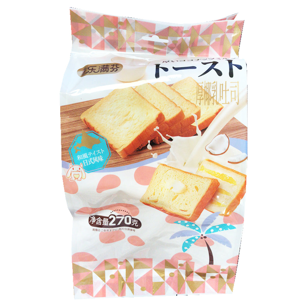 Fun 100% Coconut Flavour Toast 240g ~ 乐满芬厚椰乳吐司 240g