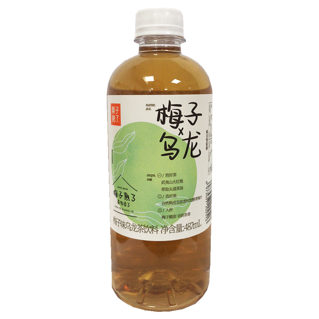 Guozishule Plum Oolong Tea 487ml ~ 果子熟了梅子味乌龙茶饮料 487ml