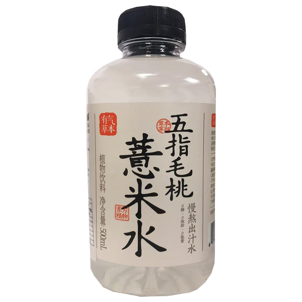Guozishule Red Bean Coix Seed Tea Drink 500ml ~ 果子熟了五指毛桃薏米水植物饮料 500ml