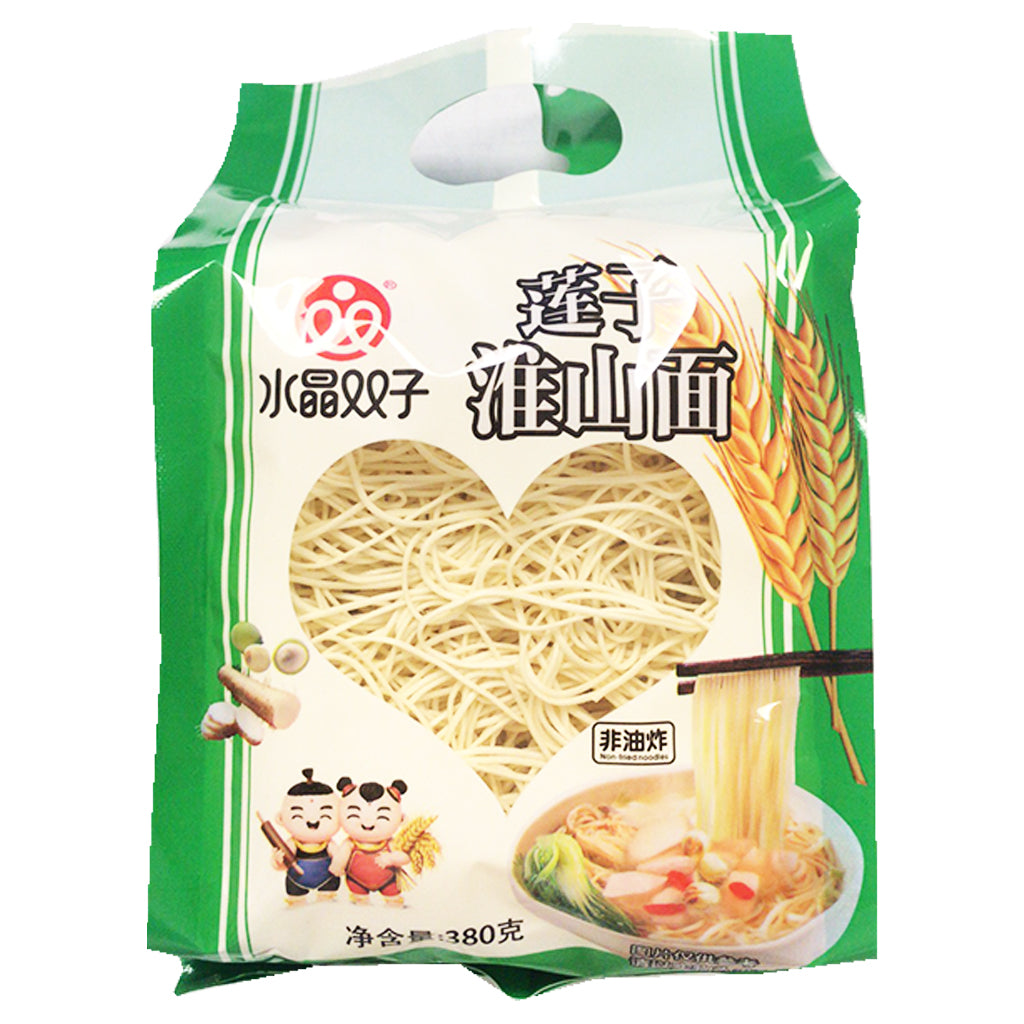 Shuang Zi Brand Lotus Yam Noodle 380g ~ 水晶双子 莲子淮山面 380g