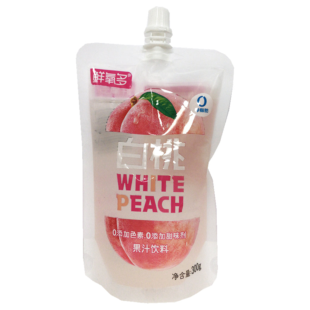 XianYangDuo White Peach Drink 300ml ~ 鲜氧多果汁白桃味 300ml