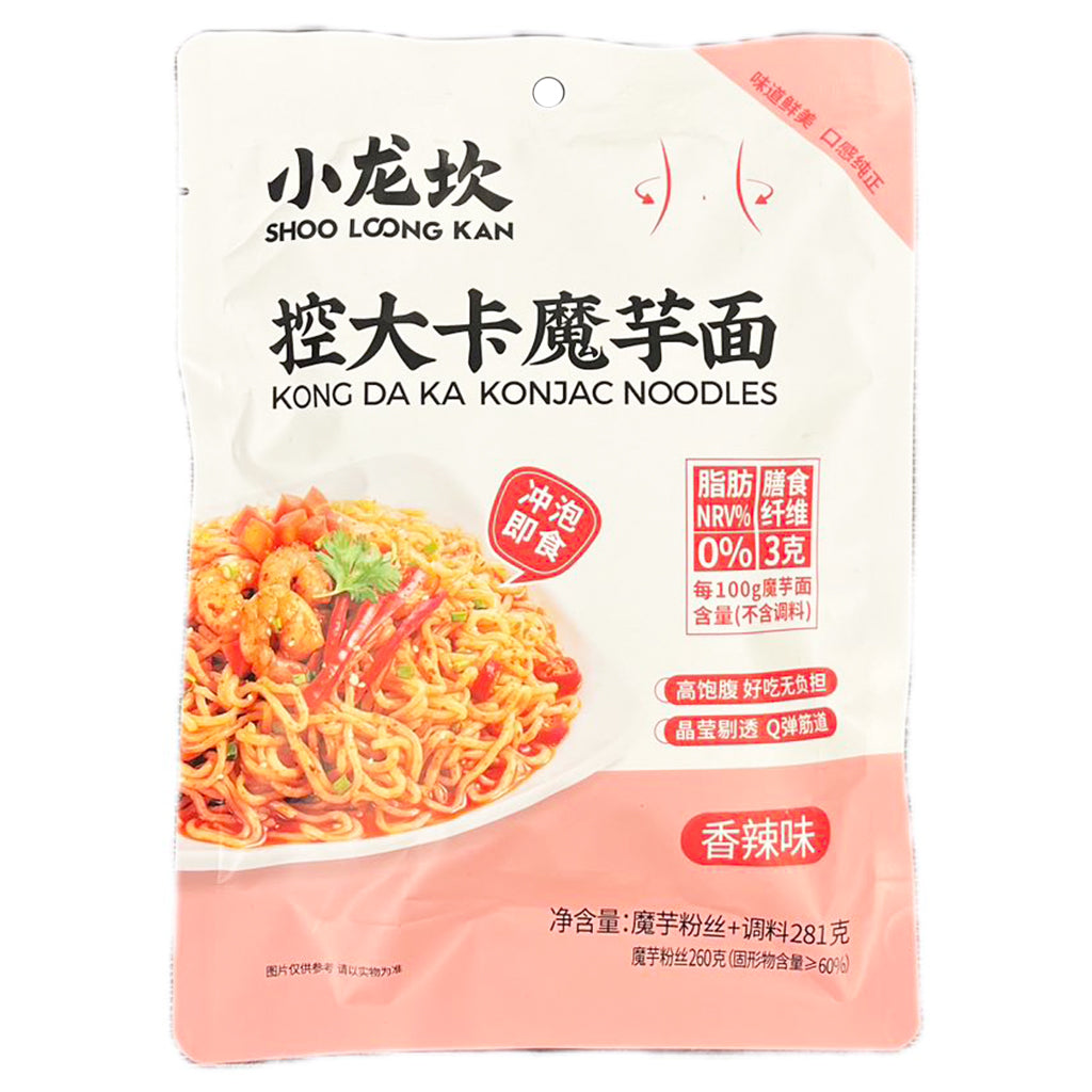 Xiao Long Kan Konjac Noodle Spicy 281g ~ 小龙坎控大卡魔芋麵香辣味 281g