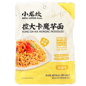 Xiao Long Kan Konjac Noodle Sesame Sauce 286g ~ 小龙坎控大卡魔芋麵酸辣味 286g
