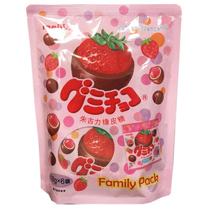 Meiji Strawberry Gummy Chocolate Family 108g ~ 明治草莓朱古力橡皮糖家庭裝 108g