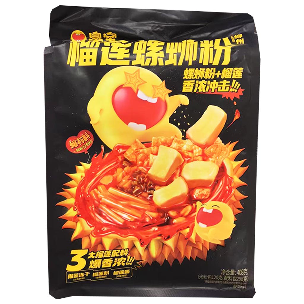 ChouBao Snail Vermicelli Durian 408g ~ 臭宝榴莲味柳州螺蛳粉 408g