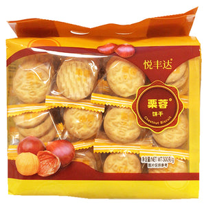 YueFengDa Chestnut Biscuit 300g ~ 悅豐達栗蓉餅乾 300g