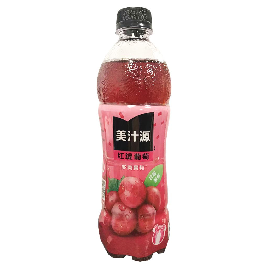 Mei Zhi Yuan Red Grape Juice 450ml ~ 美汁源红提葡萄果汁饮料 450ml