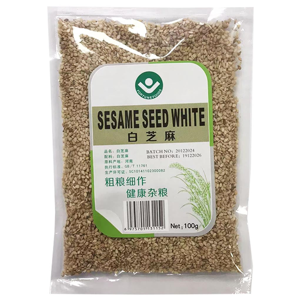 Fortune Foods Sesame Seed White 100g ~ Fortune Foods 白芝麻 100g