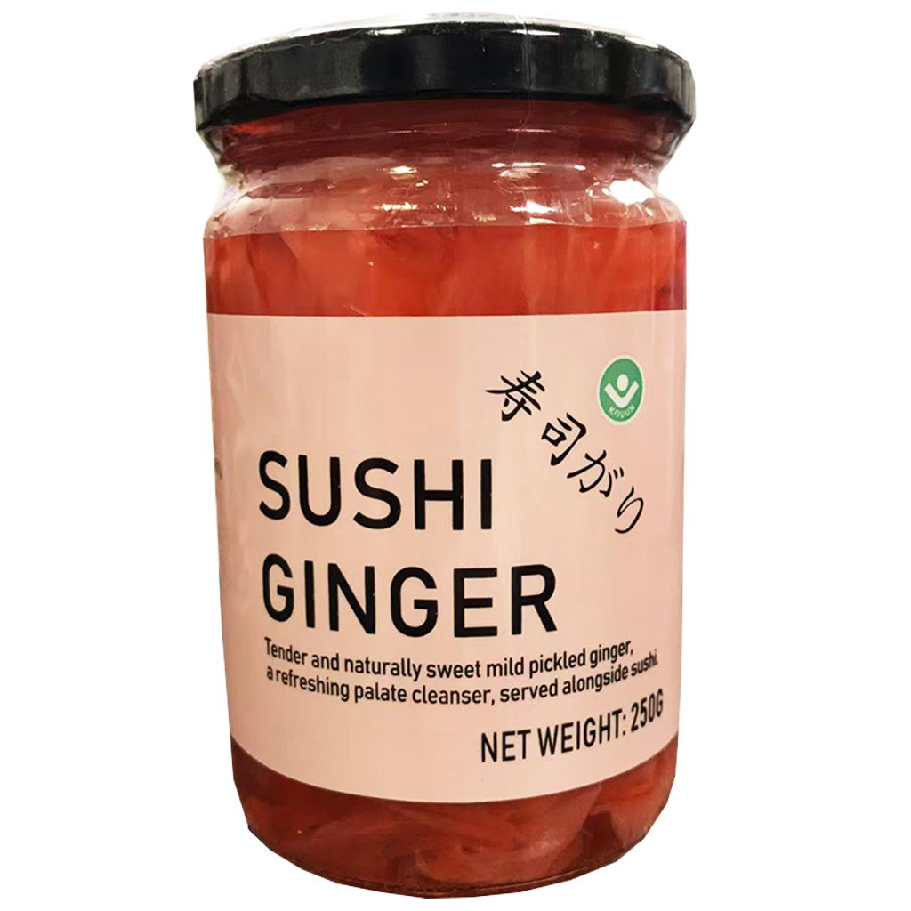 KouunFood Red Sushi Ginger Gari 250g ~ 寿司红姜片 250g