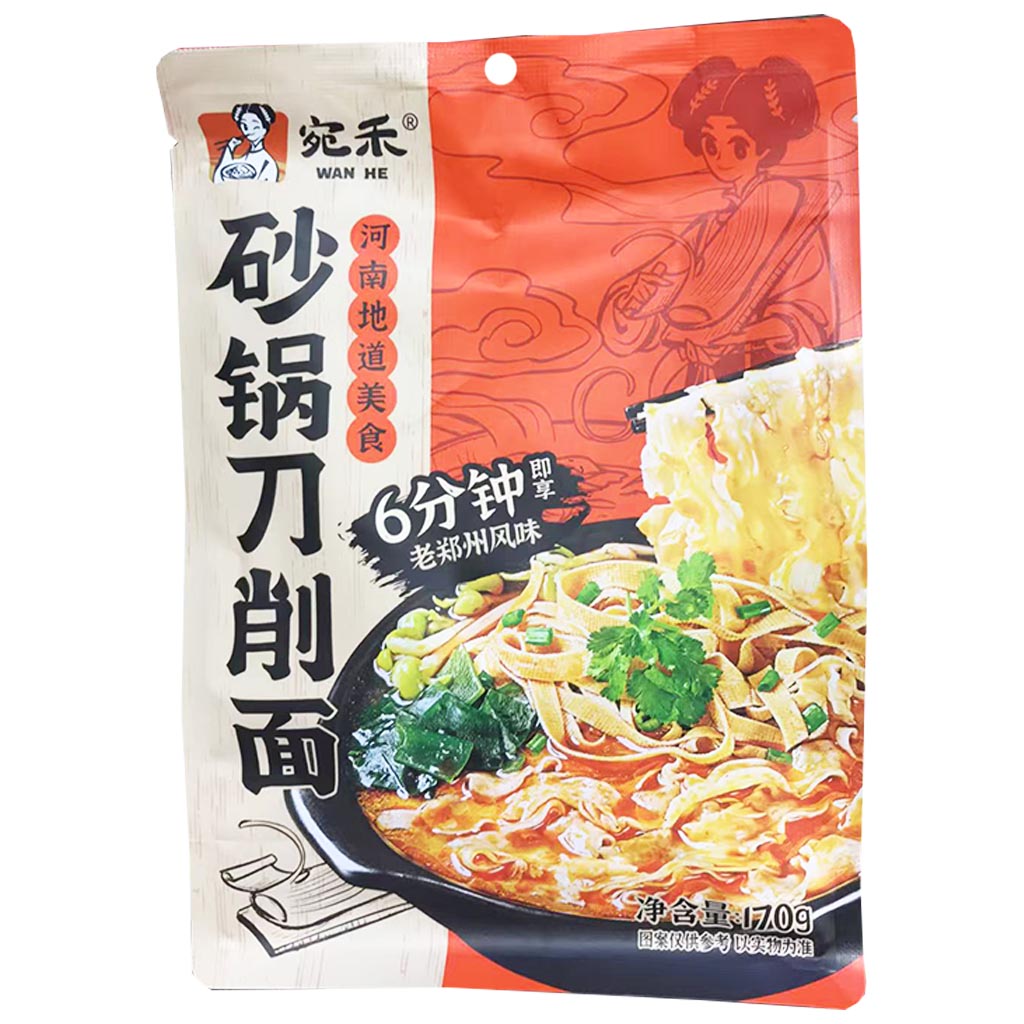 Wan He Dao Xiao Noodle 170g ~ 宛禾砂锅刀削面 170g