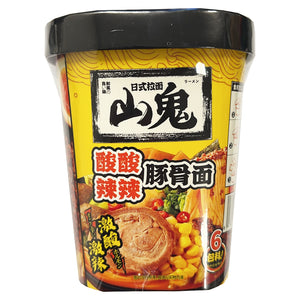 ShanGui Instant Noodle Spicy & Sour Bowl 122g ~ 山鬼 日式拉面 酸酸辣辣豚骨面 122g
