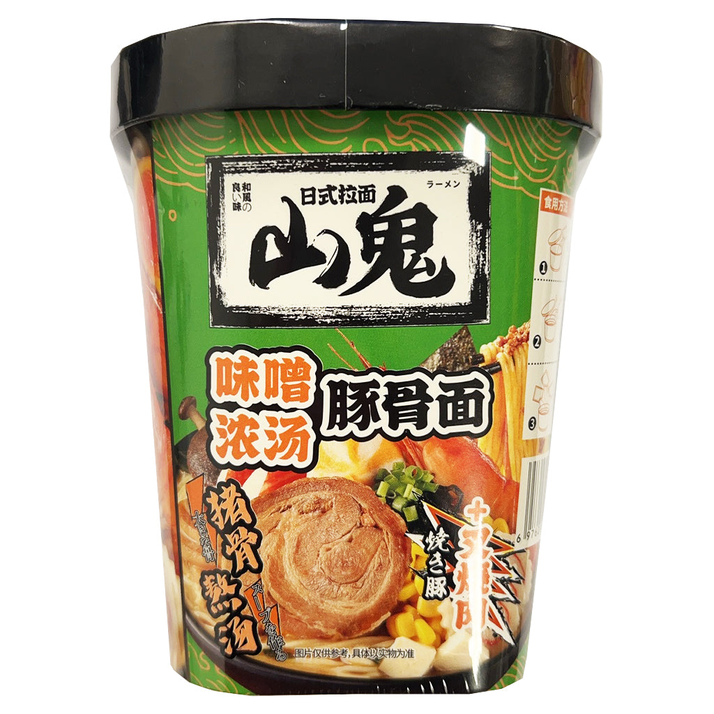 ShanGui Instant Noodle Miso Flavour Bowl 100g ~ 山鬼 日式拉面 味增浓汤豚骨面 100g