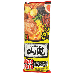 ShanGui Spicy Sour Noodle 165g ~ 山鬼酸酸辣辣豚骨麵 165g