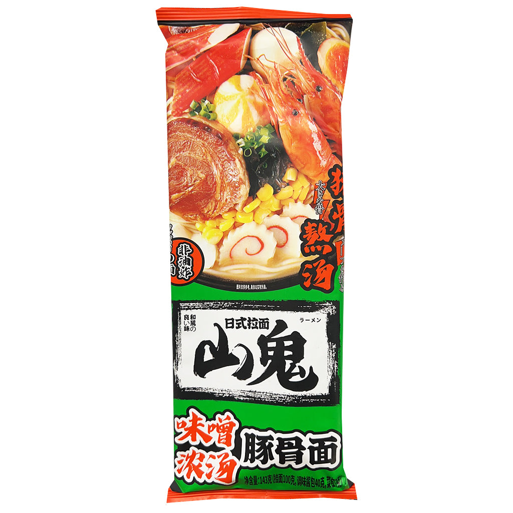 ShanGui Miso Noodle 143g ~ 山鬼味增濃湯豚骨麵 143g