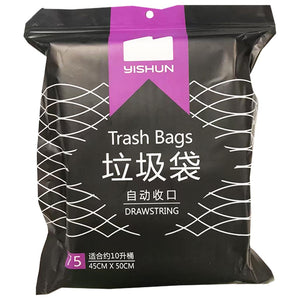 Strong Black Garbage Bags Rolls ~ 加厚免撕抽绳垃圾袋