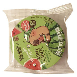SakuragiRyouhin Mint Candy Watermelon 16g ~ 卡皮巴拉薄荷糖西瓜 16g