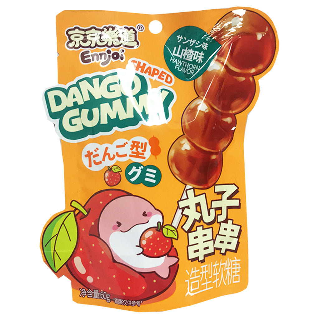 JingJingLeDao Hawthorn Dango Gummy 60g ~ 京京乐道丸子串串造型软糖山楂 60g