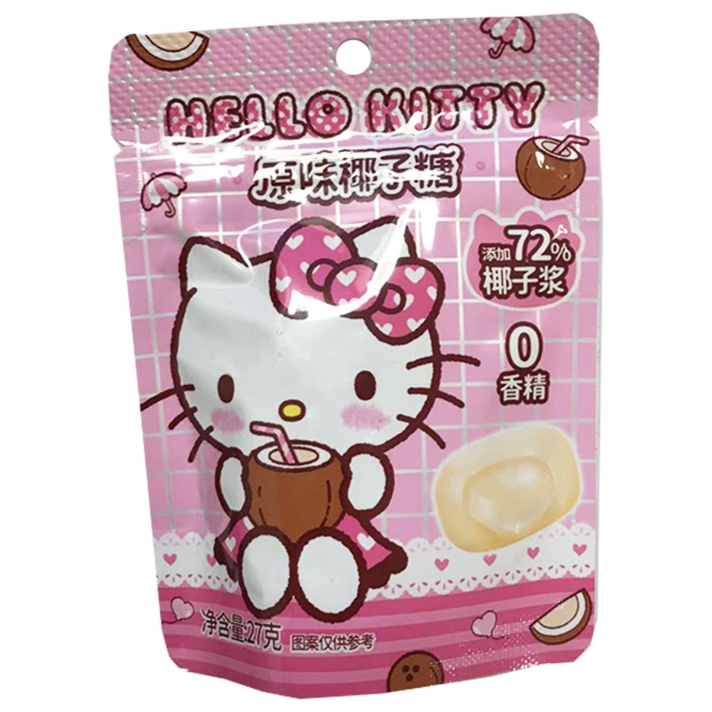 Hello Kitty Coconut Candy 27g ~ 凯蒂貓原味椰子糖 27g