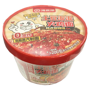 Haidilao Mash Potato Noodle Sweet Chilli 107g ~ 海底捞土豆泥泥火鸡面甜辣味盒裝 107g